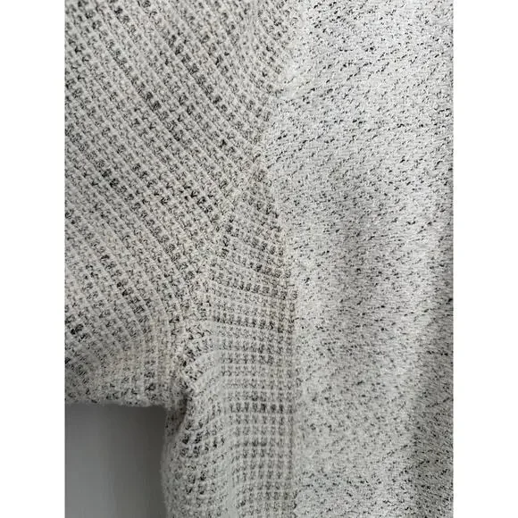 VGUC NIC+ZOE Plus Ribbon Trim Fringe Jacket Cream Navy Waffle size 3X READ - Picture 6 of 14